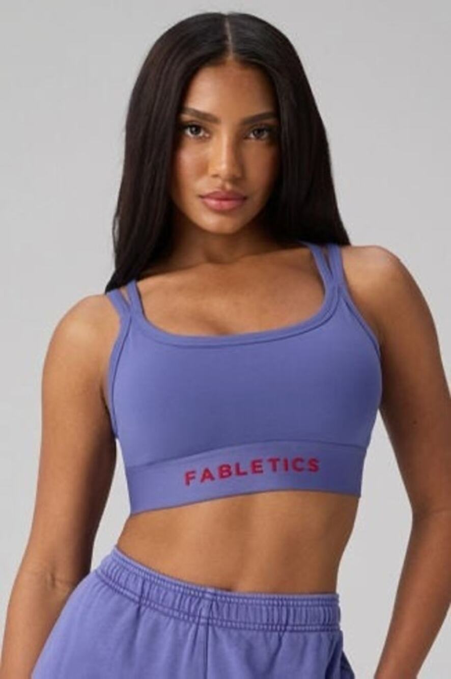 New Principal Longline Medium Impact Sports Bra Velvet Dawn size M